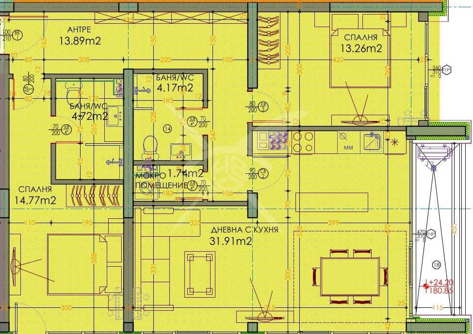 Тристаен апартамент в Пловдив, Тракия - 149 кв.м за 1704 €/кв.м - Снимка #1