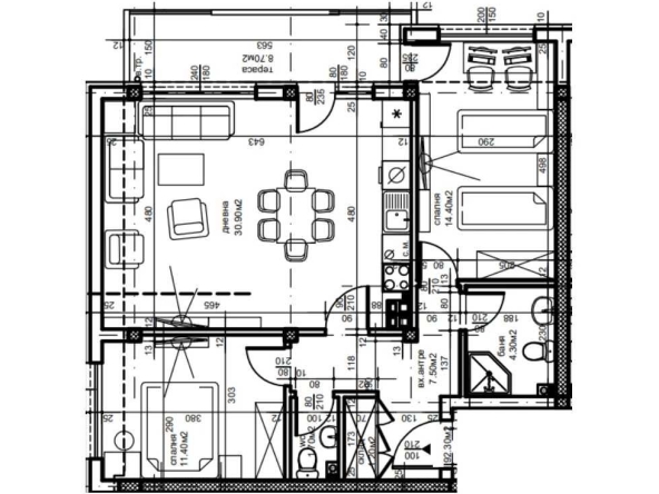 Тристаен апартамент в Пловдив, Южен - 104 кв.м за 897 €/кв.м - Снимка #1