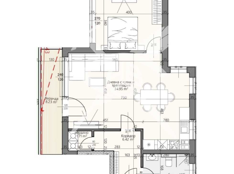 Двустаен апартамент в Пловдив, Христо Смирненски - 87 кв.м за 1001 €/кв.м - Снимка #1