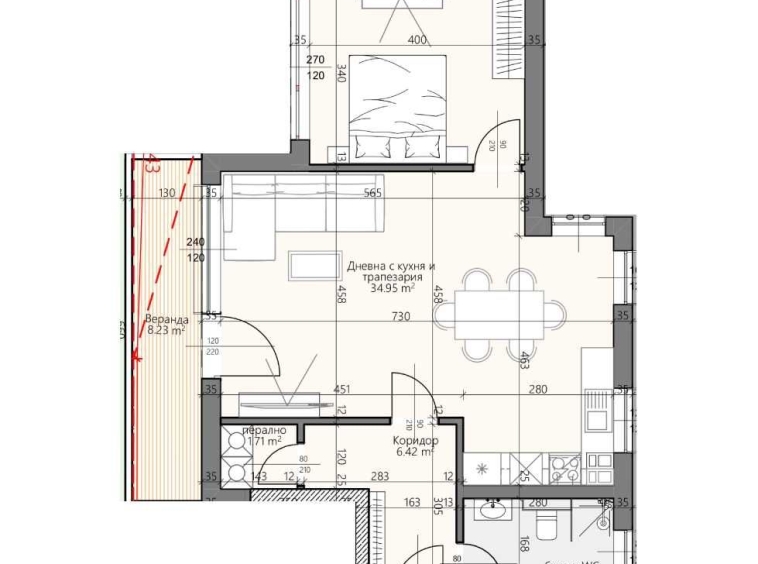 Двустаен апартамент в Пловдив, Христо Смирненски - 87 кв.м за 1004 €/кв.м - Снимка #1
