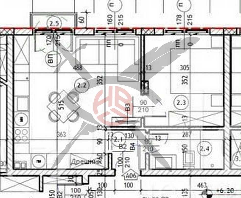 Двустаен апартамент в Варна, Кайсиева градина - 55 кв.м за 889 €/кв.м - Снимка #1