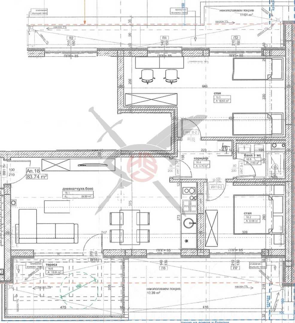 Тристаен апартамент в София, Банишора - 106 кв.м за 1500 €/кв.м - Снимка #1