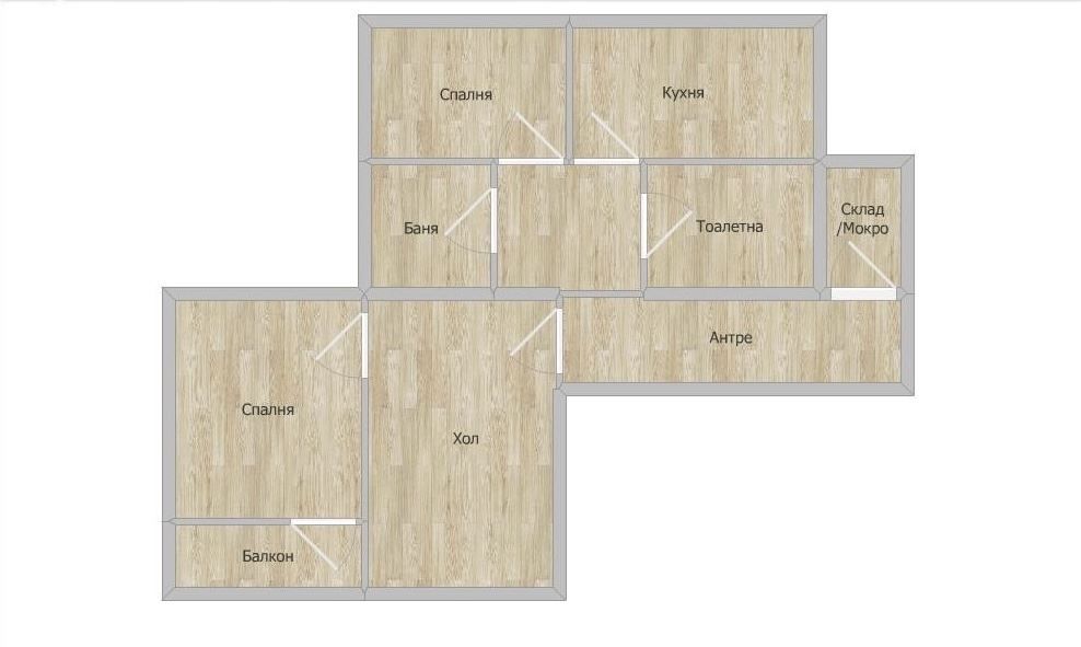 Тристаен апартамент в София, Борово - 85 кв.м за 1560 €/кв.м - Снимка #1