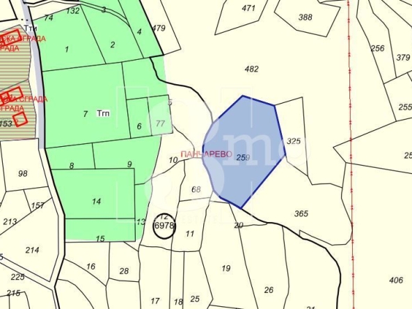 Парцел в с. Бистрица, Област София-град - 5659 кв.м за 30 €/кв.м - Снимка #1