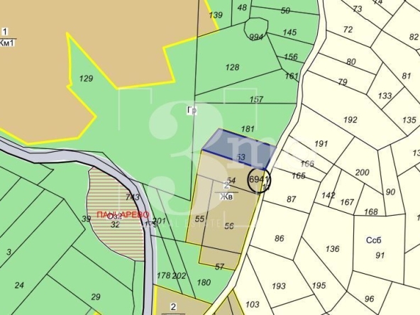 Парцел в с. Бистрица, Област София-град - 1400 кв.м за 80 €/кв.м - Снимка #1