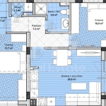 Тристаен апартамент в Пловдив, Остромила - 87 кв.м за 1050 €/кв.м - Снимка #1