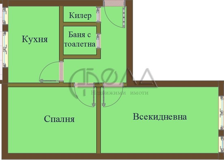 Двустаен апартамент в София, Хаджи Димитър - 60 кв.м за 2000 €/кв.м - Снимка #1