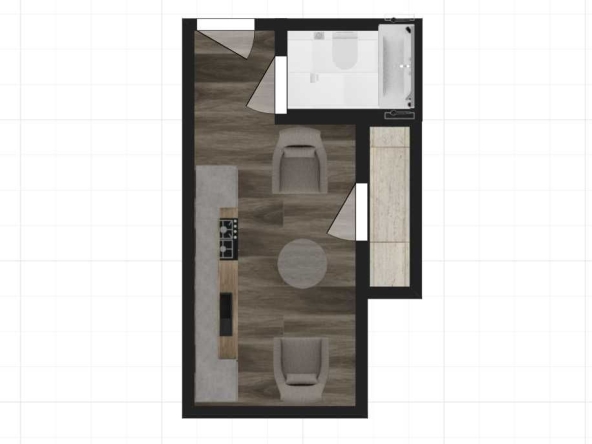 Дава се под наем Едностаен апартамент в Пловдив, Остромила - 39 кв.м за 21063 € - Снимка #1