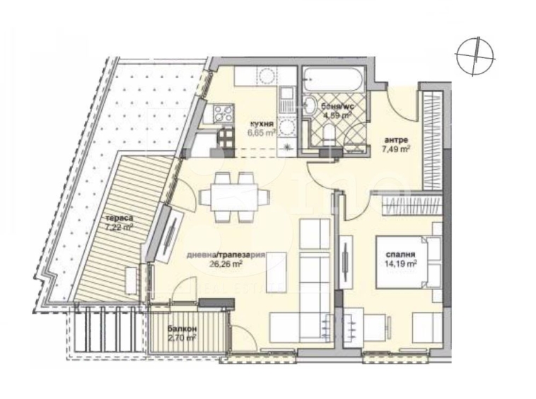 Двустаен апартамент в София, Люлин 6 - 97 кв.м за 1495 €/кв.м - Снимка #1