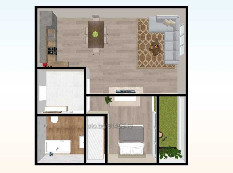 Двустаен апартамент в Пловдив, Остромила - 63 кв.м за 1100 €/кв.м - Снимка #5