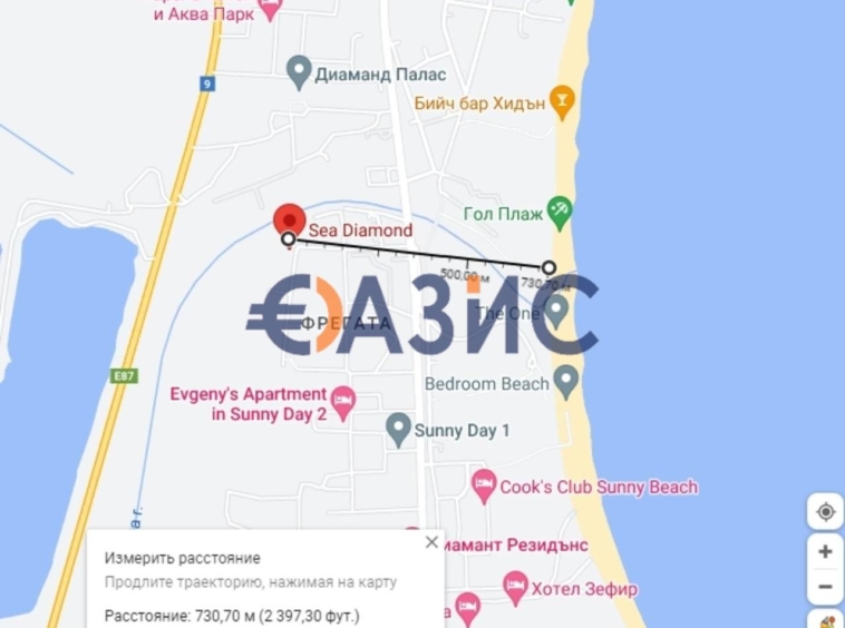 Двустаен апартамент в к.к. Слънчев бряг - 54 кв.м за 815 €/кв.м - Снимка #14
