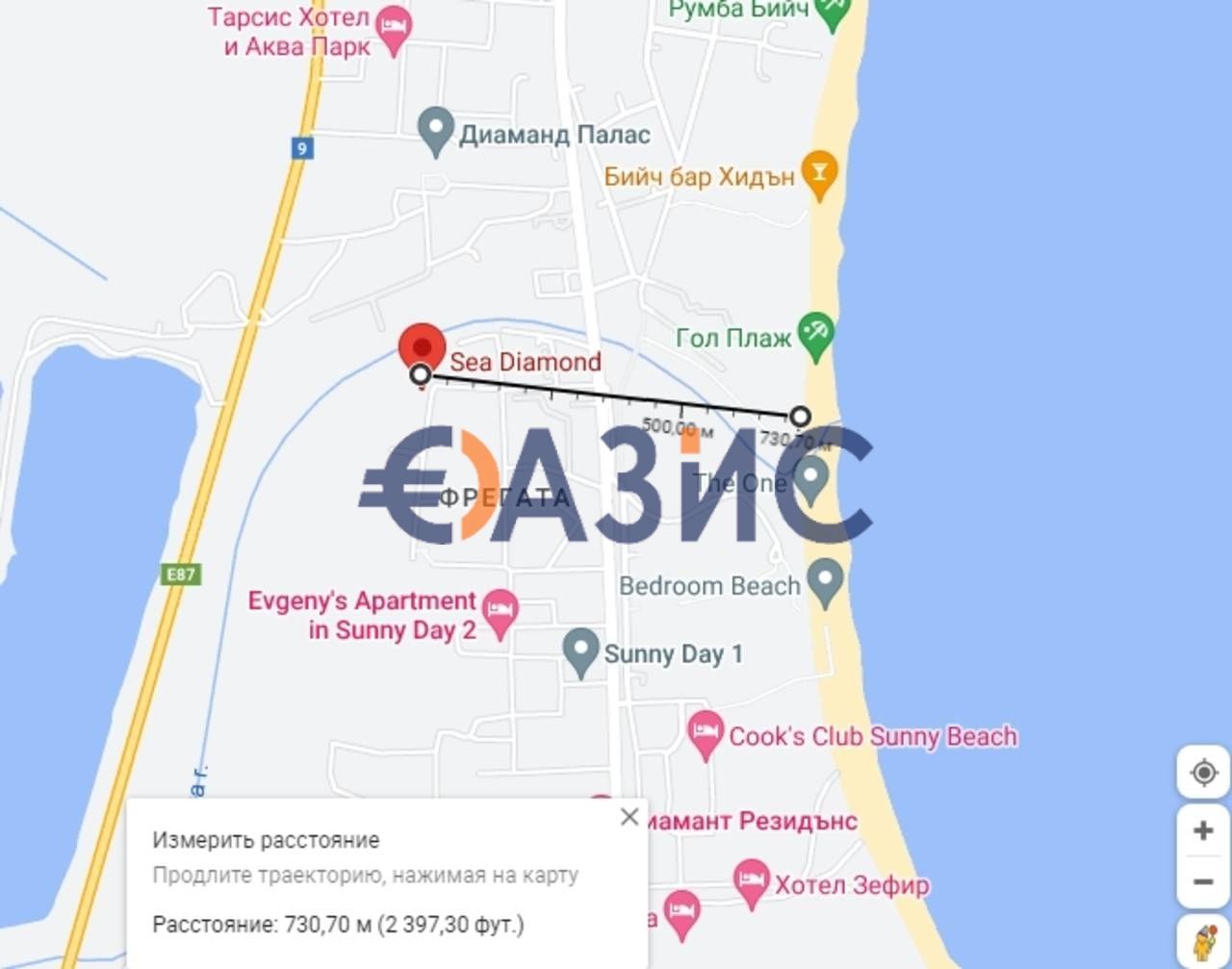Двустаен апартамент в к.к. Слънчев бряг - 54 кв.м за 815 €/кв.м - Снимка #14