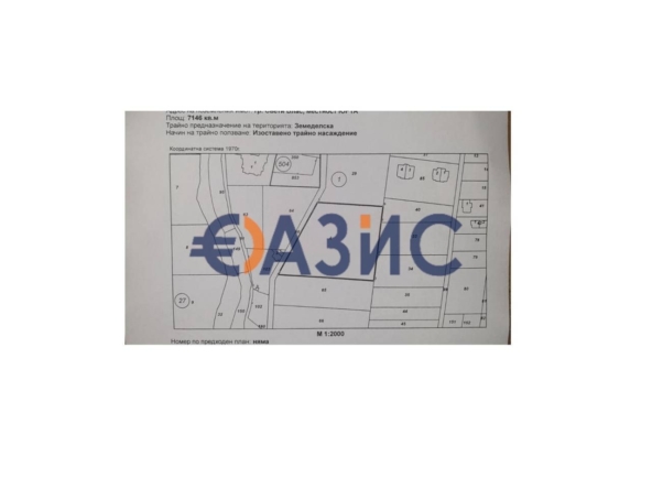 Парцел в Свети Влас - 7146 кв.м за 87 €/кв.м - Снимка #1