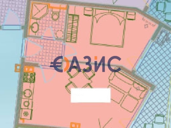 Двустаен апартамент в Бургас, Сарафово - 65 кв.м за 1124 €/кв.м - Снимка #1