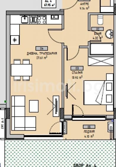 Двустаен апартамент в София, Малинова долина - 79 кв.м за 1049 €/кв.м - Снимка #3