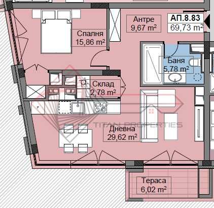Двустаен апартамент в София, Овча купел - 88 кв.м за 1297 €/кв.м - Снимка #9