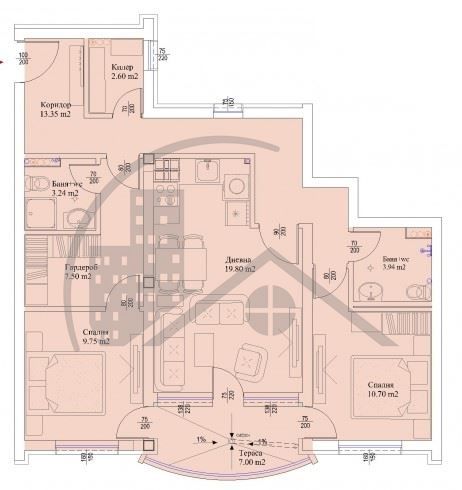 Тристаен апартамент в Варна, Западна промишлена зона - 111 кв.м за 811 €/кв.м - Снимка #2