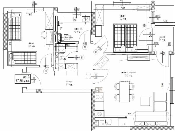 Тристаен апартамент в Варна, Левски - 90 кв.м за 1456 €/кв.м - Снимка #3