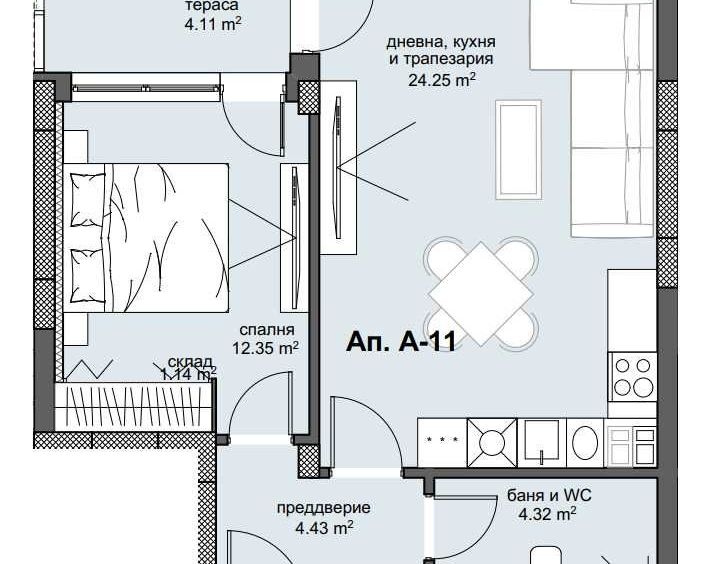 Двустаен апартамент в Пловдив, Христо Смирненски - 68 кв.м за 950 €/кв.м - Снимка #1