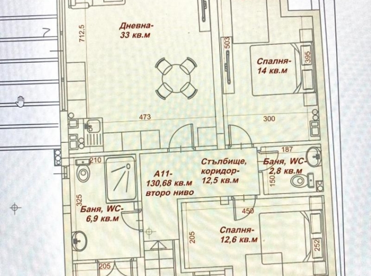 Тристаен апартамент в Варна, Лятно кино Тракия - 131 кв.м за 924 €/кв.м - Снимка #2