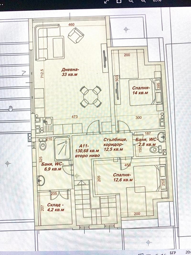 Тристаен апартамент в Варна, Лятно кино Тракия - 131 кв.м за 924 €/кв.м - Снимка #2