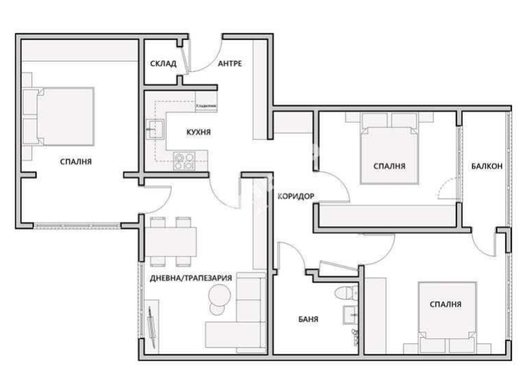 Четиристаен апартамент в София, Младост 4 - 94 кв.м за 1383 €/кв.м - Снимка #1