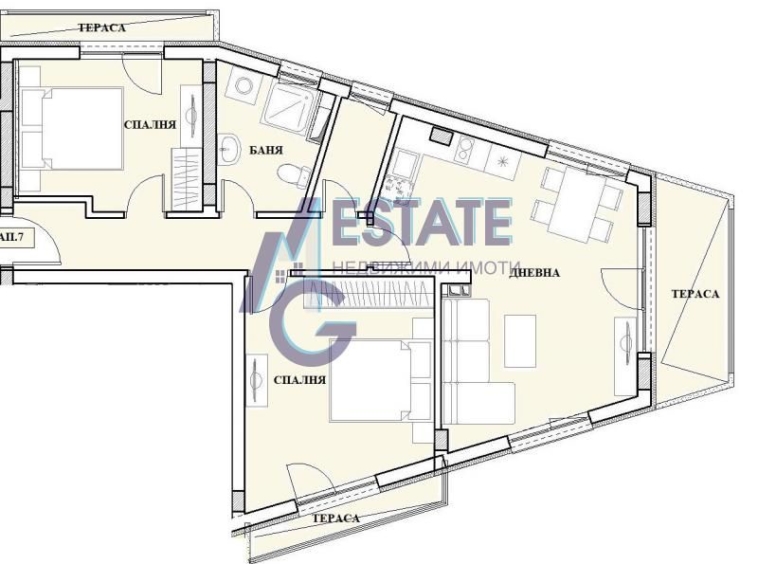 Тристаен апартамент в Бургас, Сарафово - 104 кв.м за 1096 €/кв.м - Снимка #2