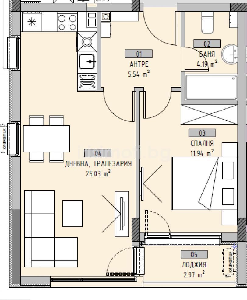 Двустаен апартамент в София, Малинова долина - 71 кв.м за 1192 €/кв.м - Снимка #3