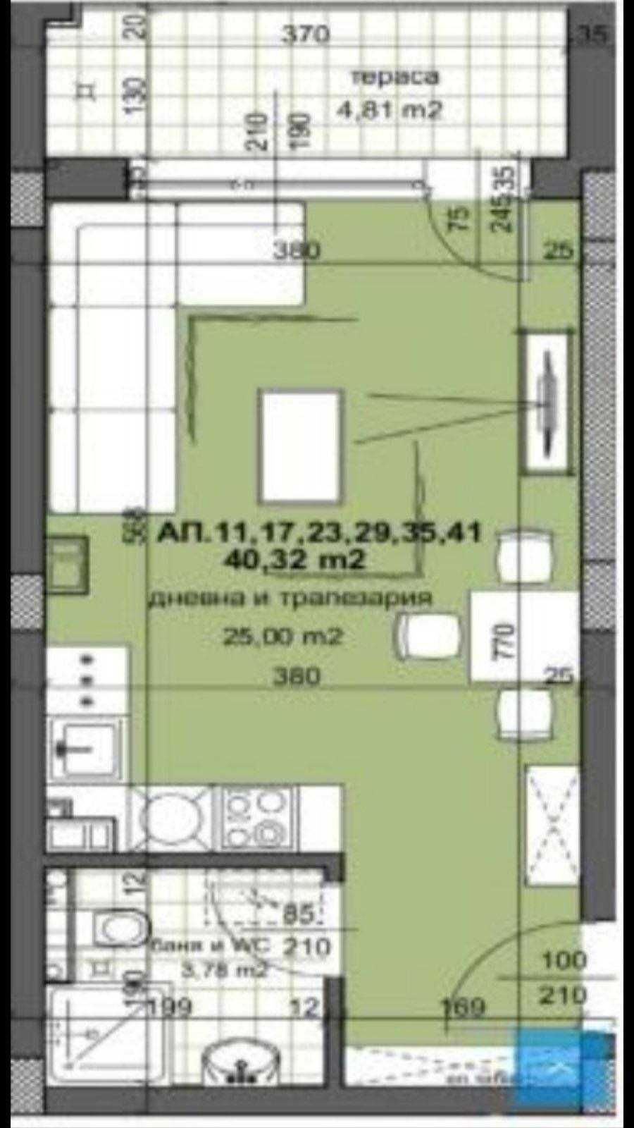 Едностаен апартамент в Пловдив, Тракия - 50 кв.м за 1340 €/кв.м - Снимка #5