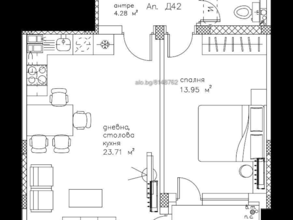 Двустаен апартамент в Пловдив, Остромила - 63 кв.м за 1000 €/кв.м - Снимка #1