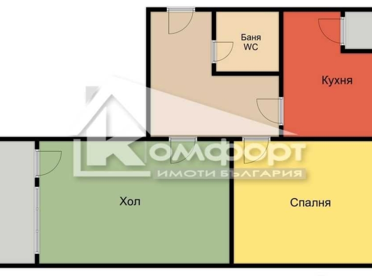 Тристаен апартамент в Стара Загора, Център - 60 кв.м за 1067 €/кв.м - Снимка #6