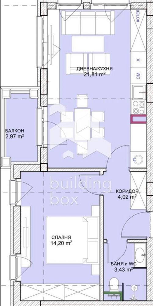 Двустаен апартамент в София, Малинова долина - 68 кв.м за 1618 €/кв.м - Снимка #1