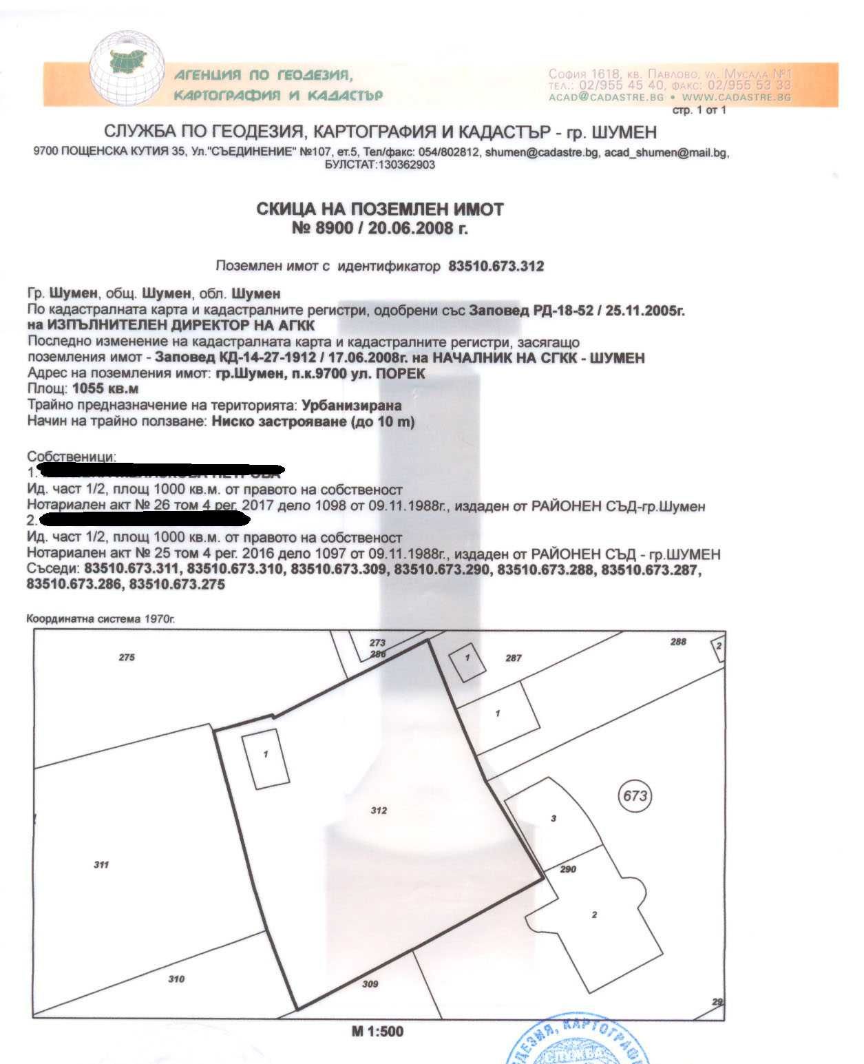 Парцел в Шумен, Пожарната - 1055 кв.м за 99 €/кв.м - Снимка #1
