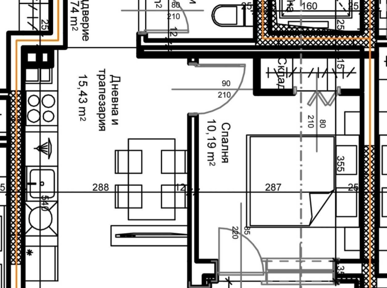 Двустаен апартамент в Пловдив, Остромила - 50 кв.м за 41 €/кв.м - Снимка #1