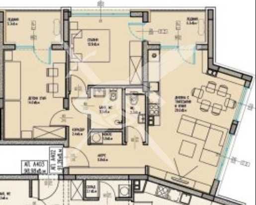 Тристаен апартамент в Бургас, Славейков - 104 кв.м за 1050 €/кв.м - Снимка #1