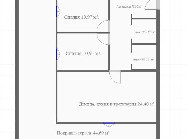 Тристаен апартамент в София, Младост 4 - 98 кв.м за 2030 €/кв.м - Снимка #1