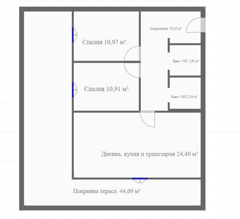 Тристаен апартамент в София, Младост 4 - 98 кв.м за 2030 €/кв.м - Снимка #1