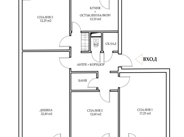 Многостаен апартамент в Бургас, Изгрев - 101 кв.м за 1857 €/кв.м - Снимка #1