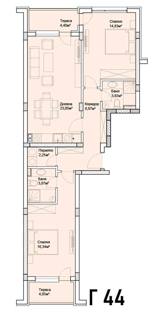 Тристаен апартамент в Пловдив, Кършияка - 111 кв.м за 1200 €/кв.м - Снимка #1