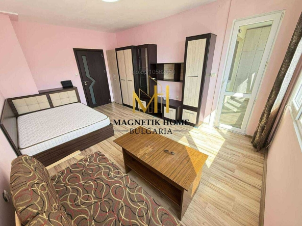 Дава се под наем Двустаен апартамент в Бургас, Меден рудник - зона Г - 52 кв.м за 331.5 € - Снимка #1