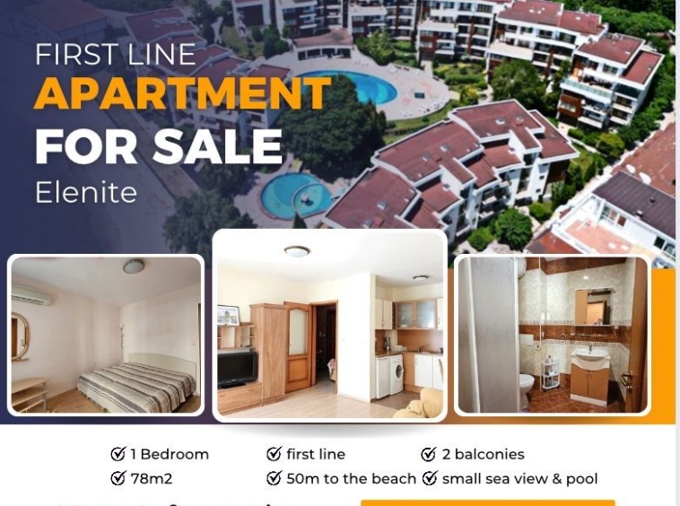 Двустаен апартамент в к.к. Елените - 78 кв.м за 1148 €/кв.м - Снимка #1