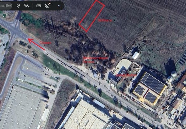 Парцел в Ямбол, Мототехника - 3845 кв.м за 10 €/кв.м - Снимка #1