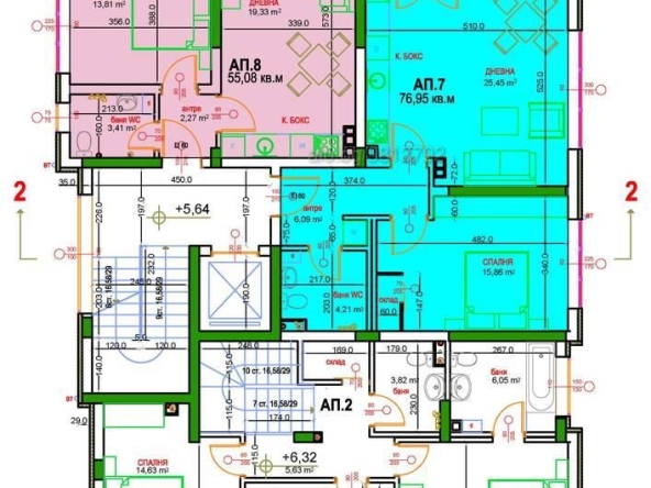 Двустаен апартамент в София, в.з. Киноцентъра - 56 кв.м за 1945 €/кв.м - Снимка #1