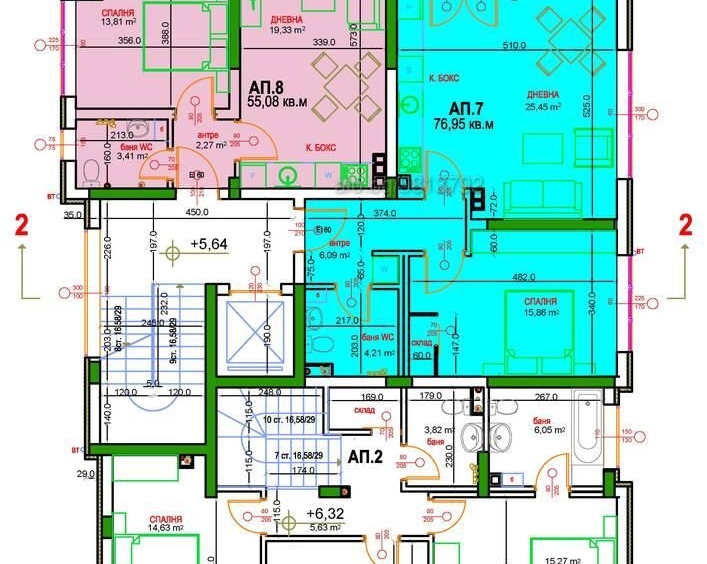 Двустаен апартамент в София, в.з. Киноцентъра - 56 кв.м за 1945 €/кв.м - Снимка #1