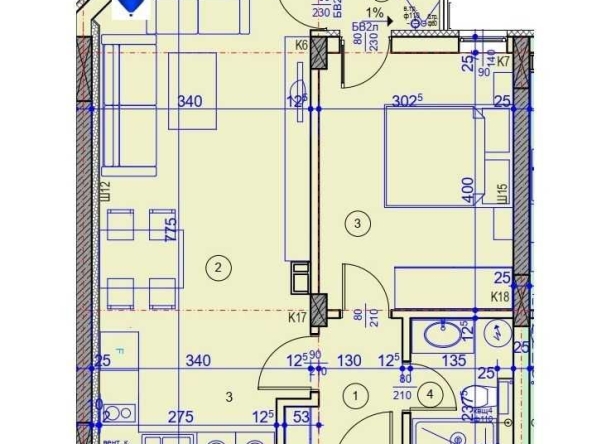 Двустаен апартамент в Русе, Централен южен район - 71 кв.м за 1171 €/кв.м - Снимка #1