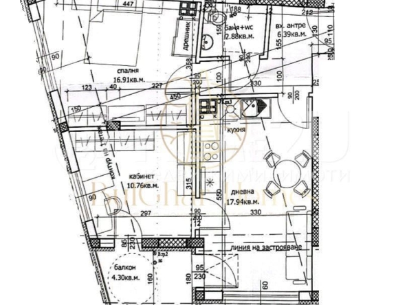 Тристаен апартамент в Варна, Левски - 86 кв.м за 1727 €/кв.м - Снимка #1