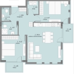 Тристаен апартамент в София, Малинова долина - 119 кв.м за 1205 €/кв.м - Снимка #1