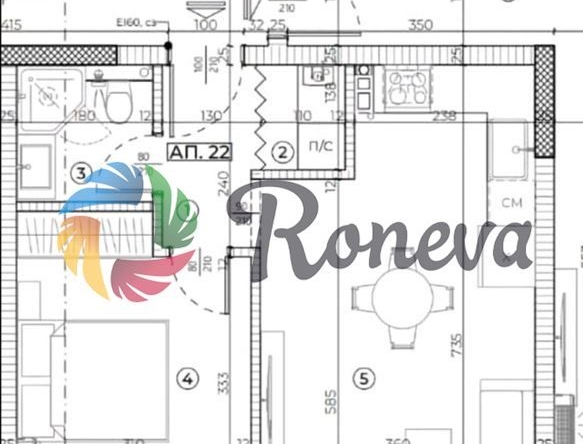 Двустаен апартамент в Варна, Чайка - 60 кв.м за 1401 €/кв.м - Снимка #1