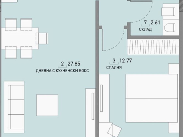 Двустаен апартамент в София, Малинова долина - 70 кв.м за 1520 €/кв.м - Снимка #1