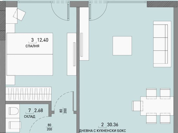 Двустаен апартамент в София, Малинова долина - 75 кв.м за 1404 €/кв.м - Снимка #1